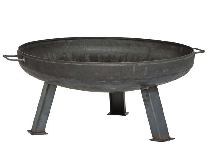 siena HOME Feuerschale XXL, langlebiges Produkt, Stahl unbehandelt, anthrazit Ø 100cm